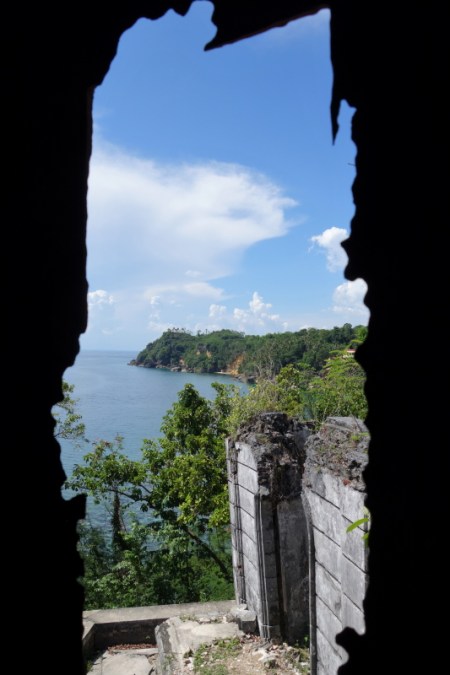 through the cracks of the old lighthouse